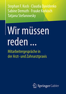 Buch-Cover der Kock + Voeste Publikation "Wir müssen reden..."