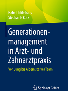 Buchcover Ratgeber "Generationenmanagement in Arzt- und Zahnarztpraxis"